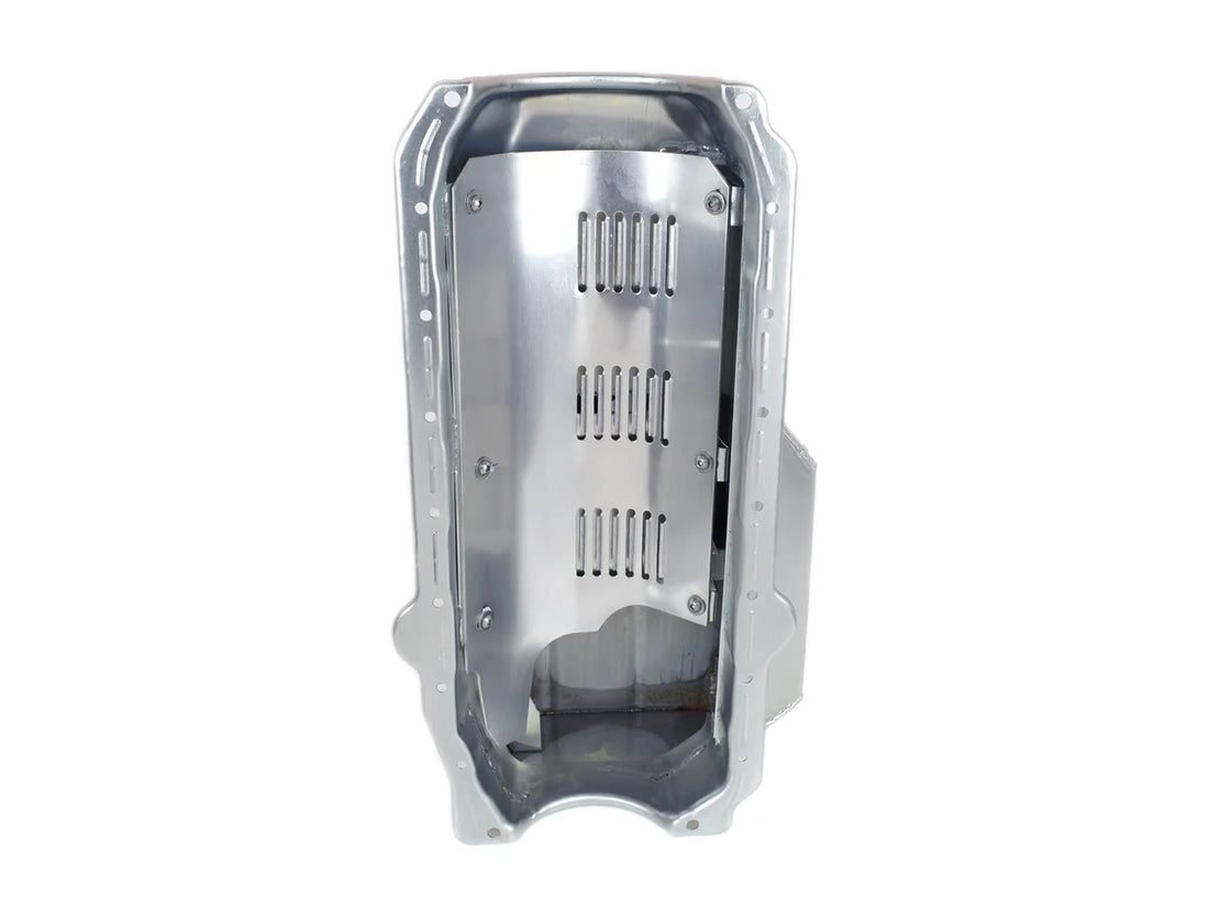 Canton Canton 11-226 Oil Pan Small Block Chevy Circle Track 6.5" Deep Power Pan Pre 86 11-226 - Side View
