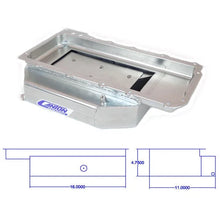 Load image into Gallery viewer, Canton Canton 11-280 GM LS1 Open Chassis Steel Circle Track Rear Sump Pan 11-280 - Additional View 5