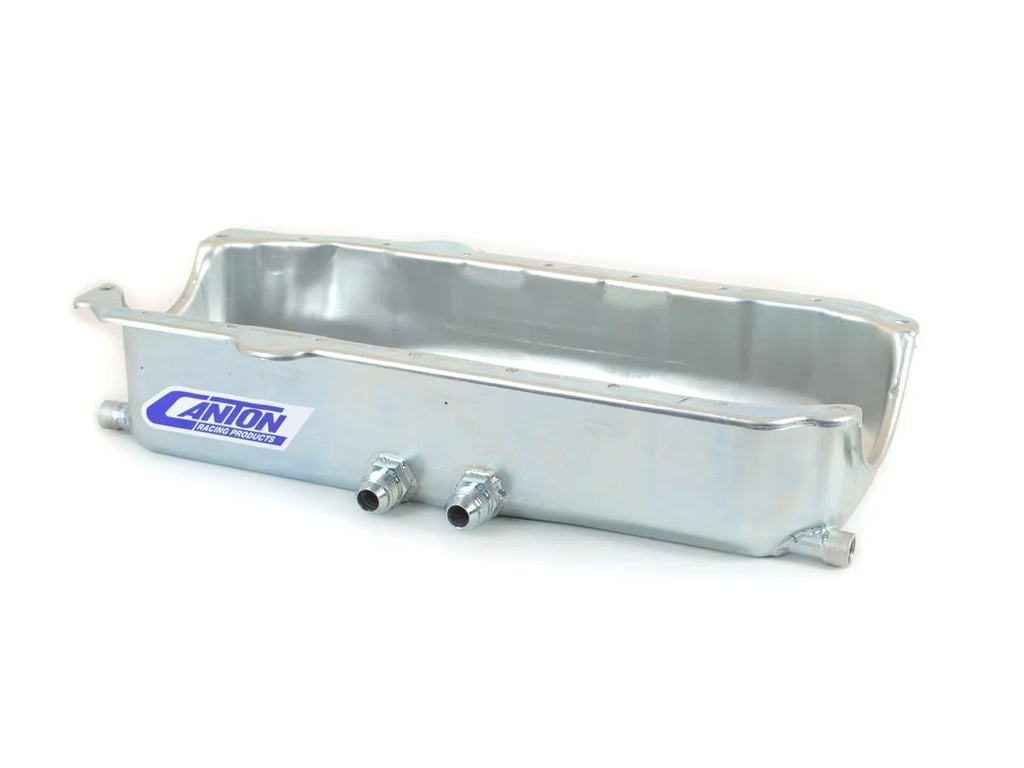 Canton Canton 12-101 Oil Pan Small Block Chevy Pre-85 Shallow Dry Sump Right Hand Exits 12-101 - Main Product View
