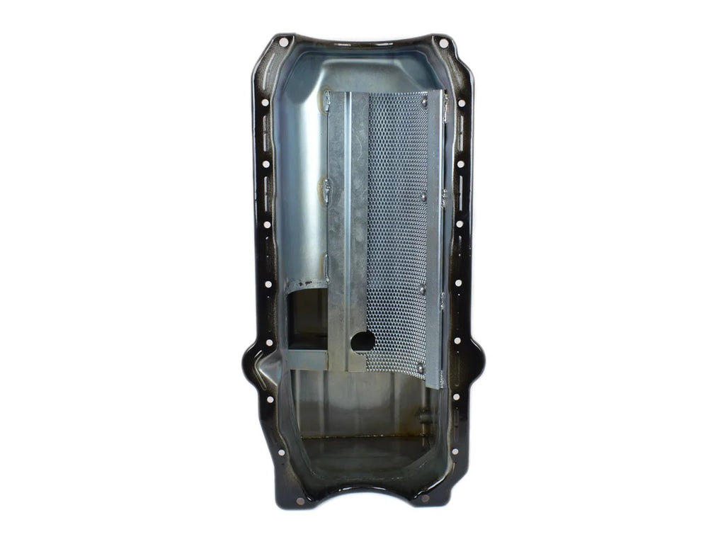 Canton Canton 13-080BLK Oil Pan For Small Block Chevy Bracket Drag Race Pan 13-080BLK - Installation View