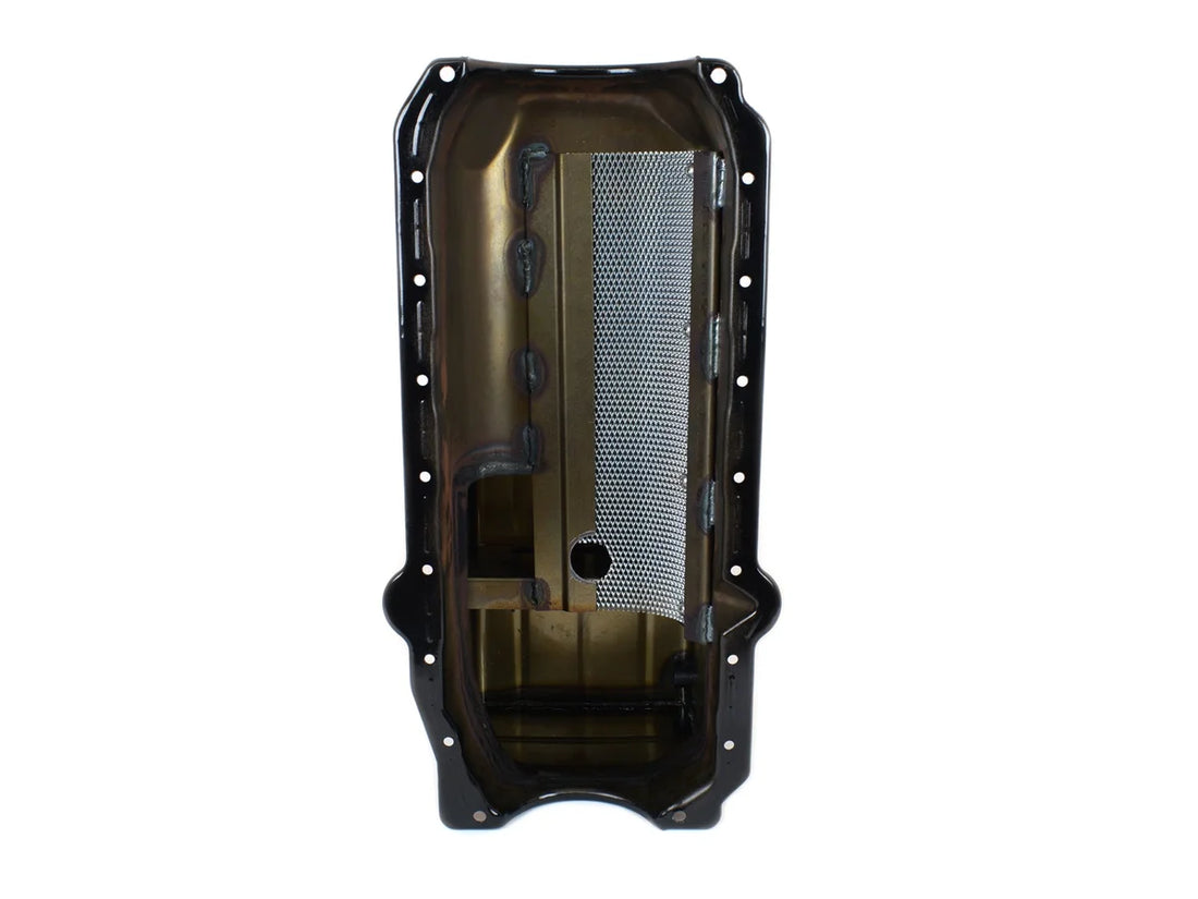 Canton Canton 13-080MBLK Oil Pan SBC 80-85 Drag Race W/ Right Hand Dipstick 13-080MBLK - Side View