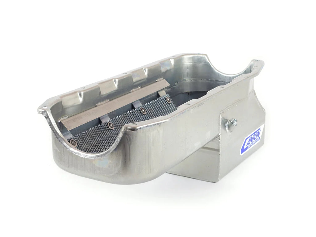 Canton Canton 13-082 Oil Pan Small Block Chevy Pre-1985 Drag Race Pan For Stroker 13-082 - Side View