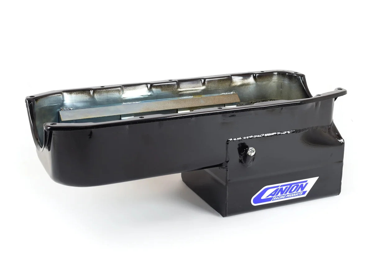 Canton 13-082BLK Oil Pan Small Block Chevy Pre-1985 Drag Race Pan For ...
