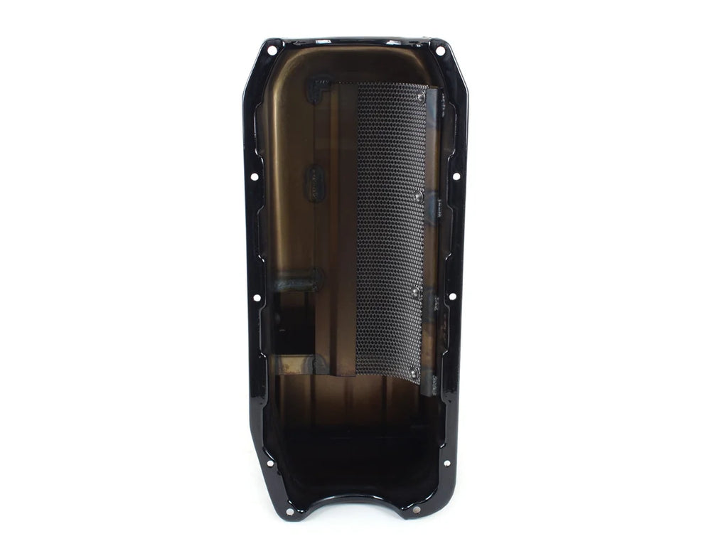 Canton Canton 13-082BLK Oil Pan Small Block Chevy Pre-1985 Drag Race Pan For Stroker 13-082BLK - Back View