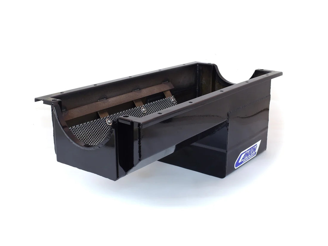 Canton Canton 13-090BLK Oil Pan Dart/Rocket Engine Block Drag Race Pan 13-090BLK - Back View