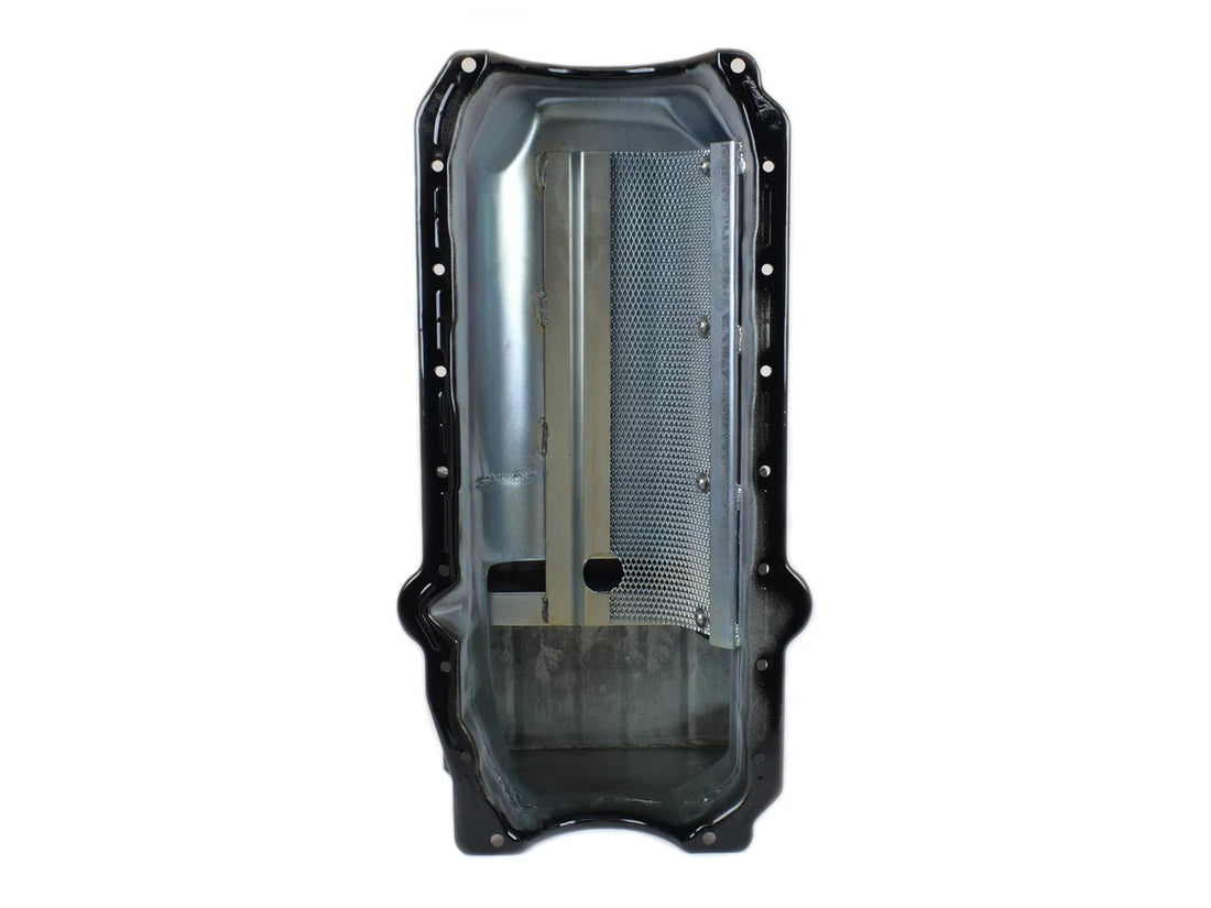 Canton Canton 13-120BLK Oil Pan Small Block Chevy Pre-1980 Deep T Sump Drag Race Pan 13-120BLK - Side View