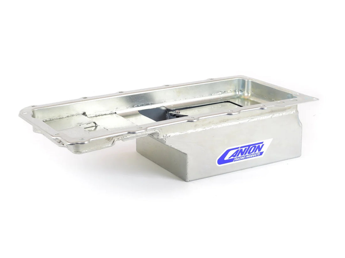 Canton Canton 13-270 Oil Pan For GM LS1 LS6 Steel 1998 and Up F-Body Drag Race Pan 13-270 - Back View