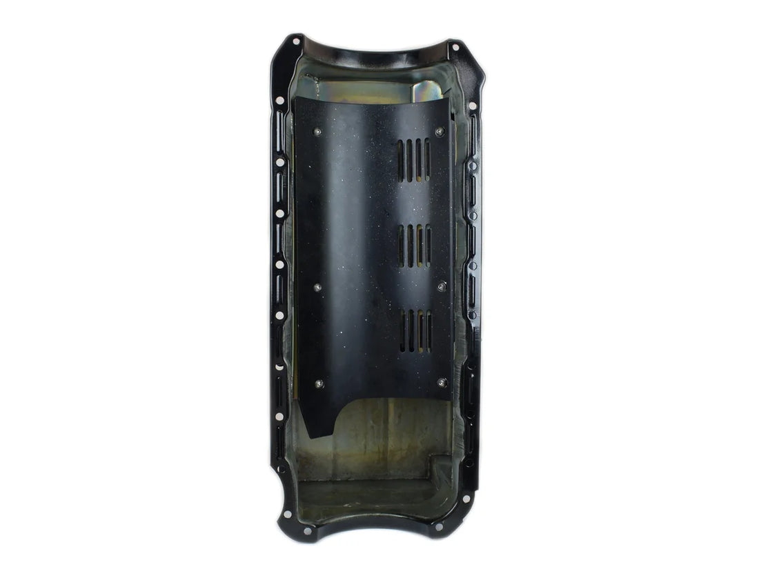 Canton Canton 13-334BLK Oil Pan Big Block Chevy Drag Race Pan For Aftermarket Starter 13-334BLK - Installation View