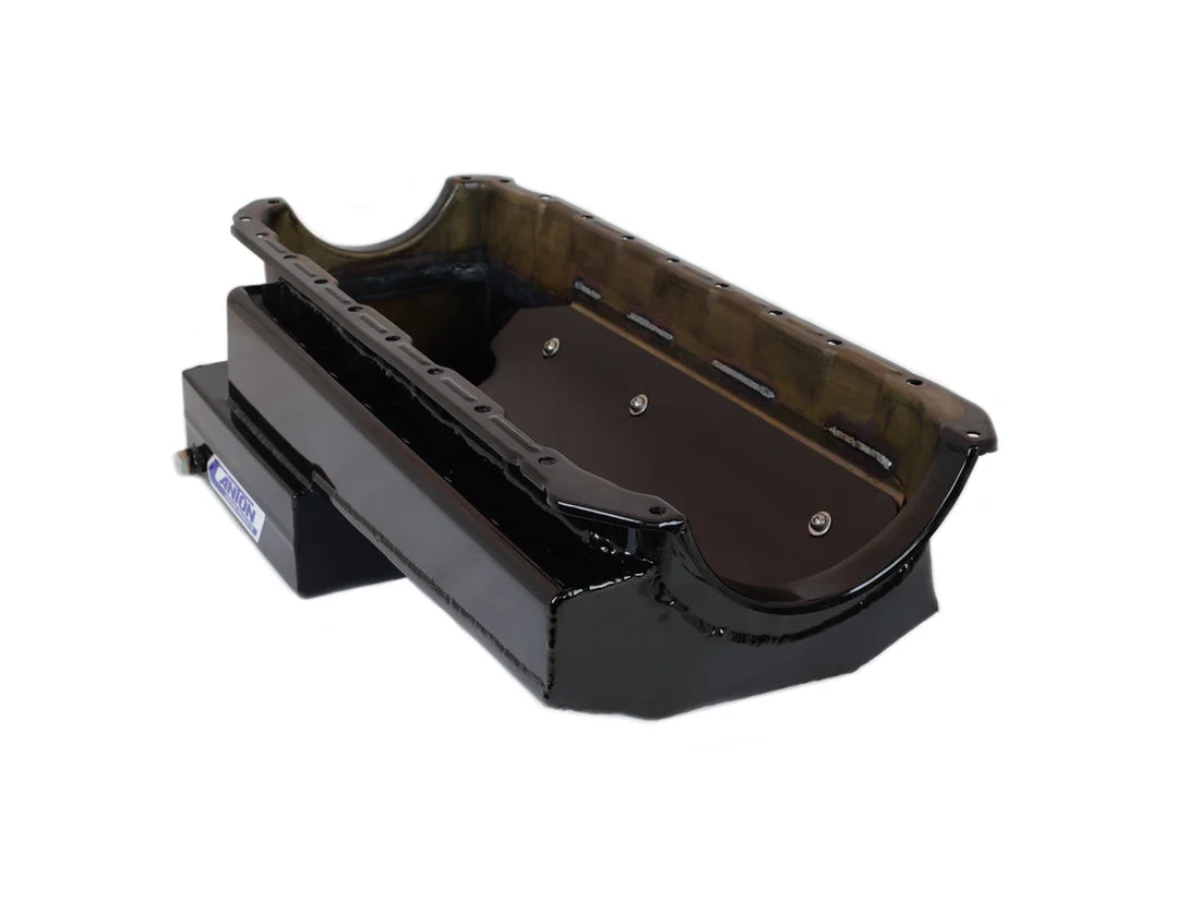 Canton Canton 13-344BLK Oil Pan For Big Block Chevy Mark 4 Power Series Drag Race Black 13-344BLK - Side View
