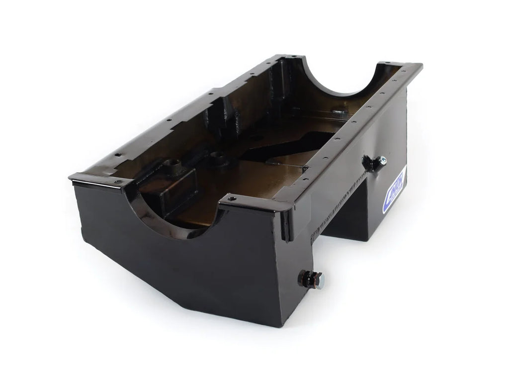 Canton Canton 13-672SVBLK Oil Pan For Ford 351W SVO Fox Body Drag Race Power Series Pan 13-672SVBLK - Side View