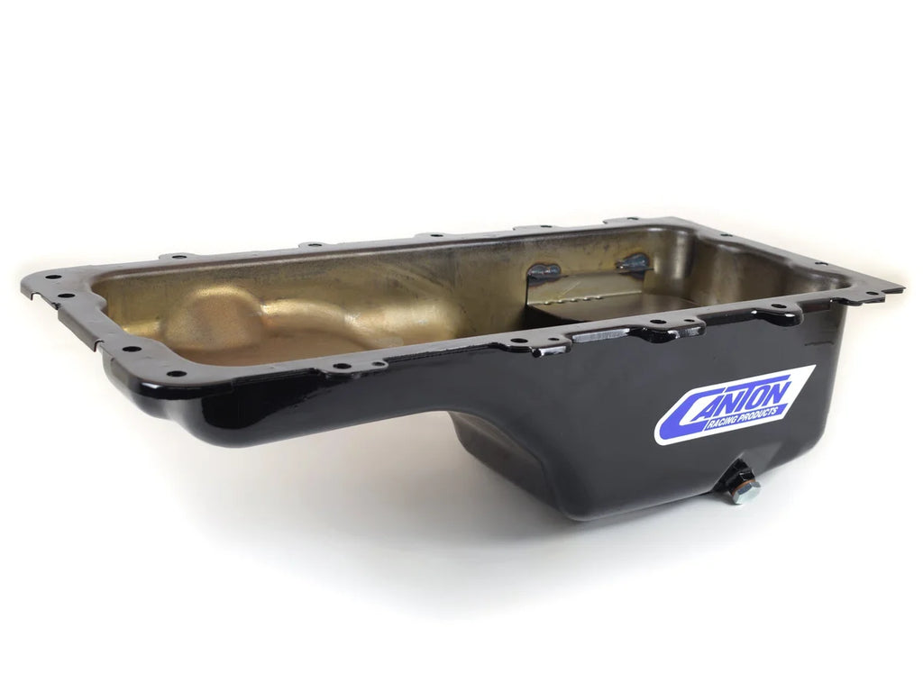 Canton Canton 13-780BLK Ford 4.6L 5.4L Stock Eliminator Rear Sump Drag & Road Race Pan 13-780BLK - Side View