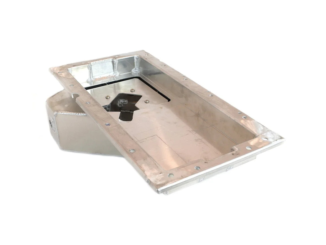 Canton Canton 13-784A Oil Pan For Ford 4.6L 5.4L Rear T Sump Aluminum Race Baffled 13-784A - Side View