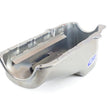 Load image into Gallery viewer, Canton Canton 15-010M Oil Pan Small Block Chevy Stock Appearing Crate Engine Pan 15-010M - Installation View