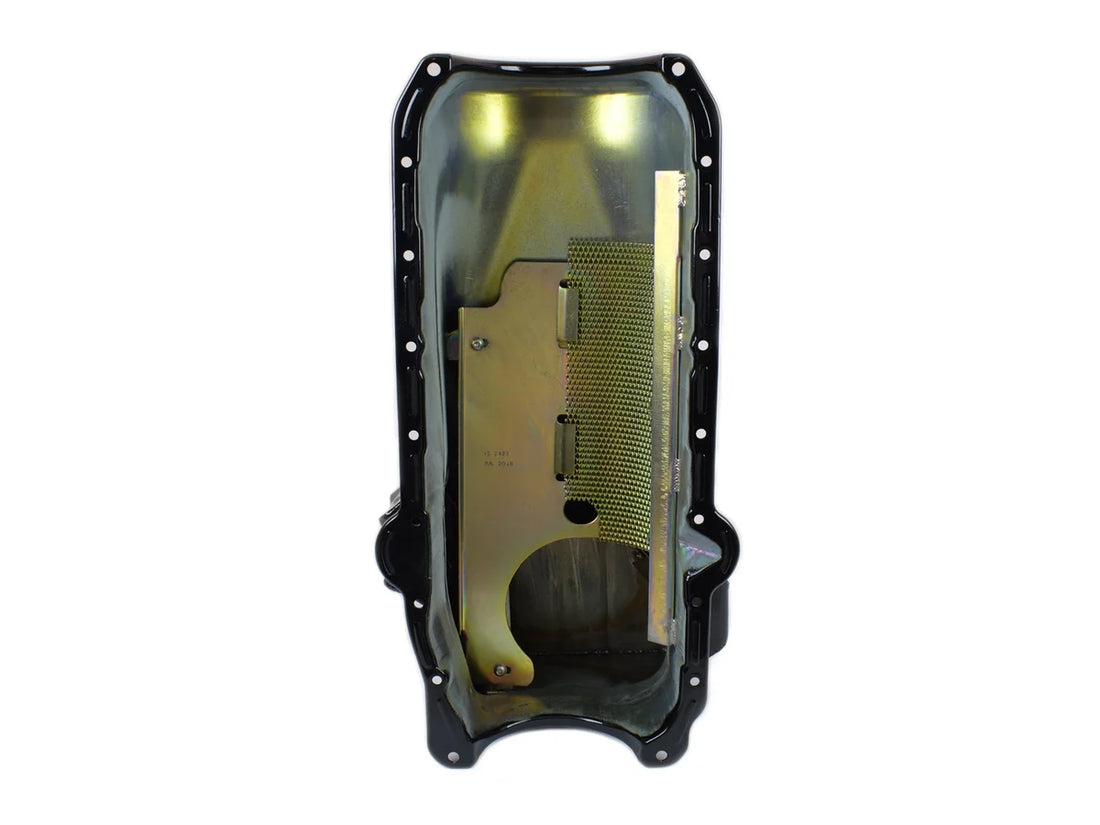 Canton Canton 15-242TBLK Oil Pan Small Block Chevy 1993-1997 F Body Road Race Pan 15-242TBLK - Installation View