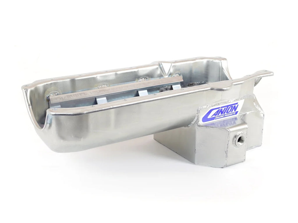 Canton Canton 15-244T Oil Pan For Small Block Chevy F Body Road Race Pan 1 Piece Seal 15-244T - Side View