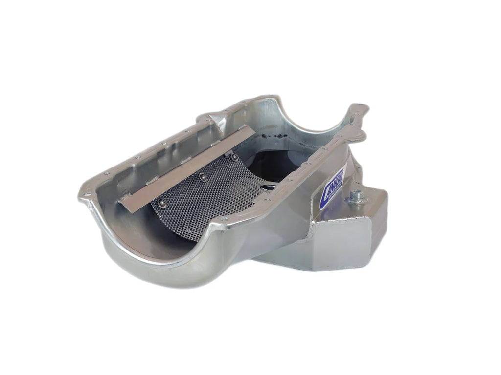 Canton Canton 15-250T Oil Pan For Small Block Chevy G Body Road Race Pan 1 Piece Seal 15-250T - Installation View