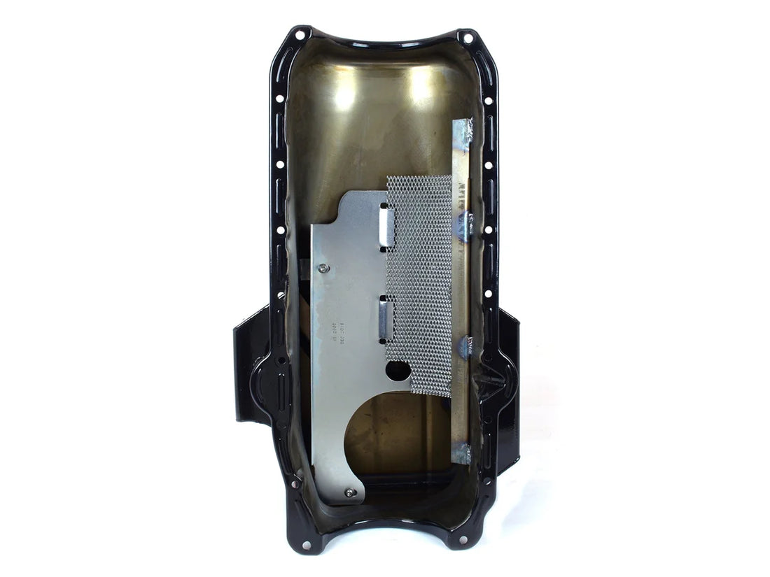 Canton Canton 15-250TBLK Oil Pan For SBC G Body Road Race Pan 1 Piece Seal 15-250TBLK - Side View