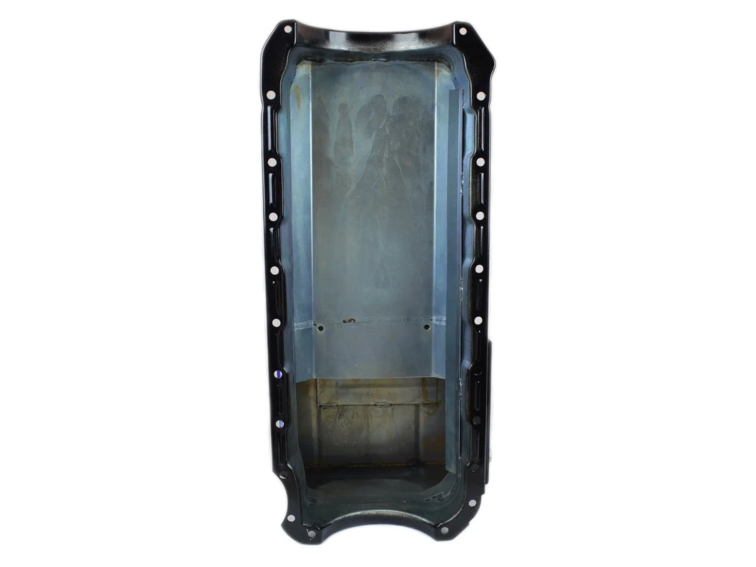 Canton Canton 15-320BLK Oil Pan Big Block Chevy T Sump Street Pan 15-320BLK - Back View