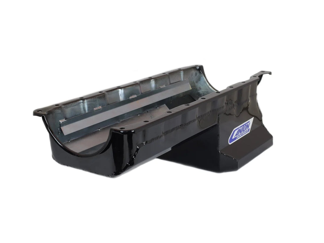 Canton Canton 15-320TBLK Oil Pan Big Block Chevy Mark 5 and Mark 6 Street Pan T Sump 15-320TBLK - Side View