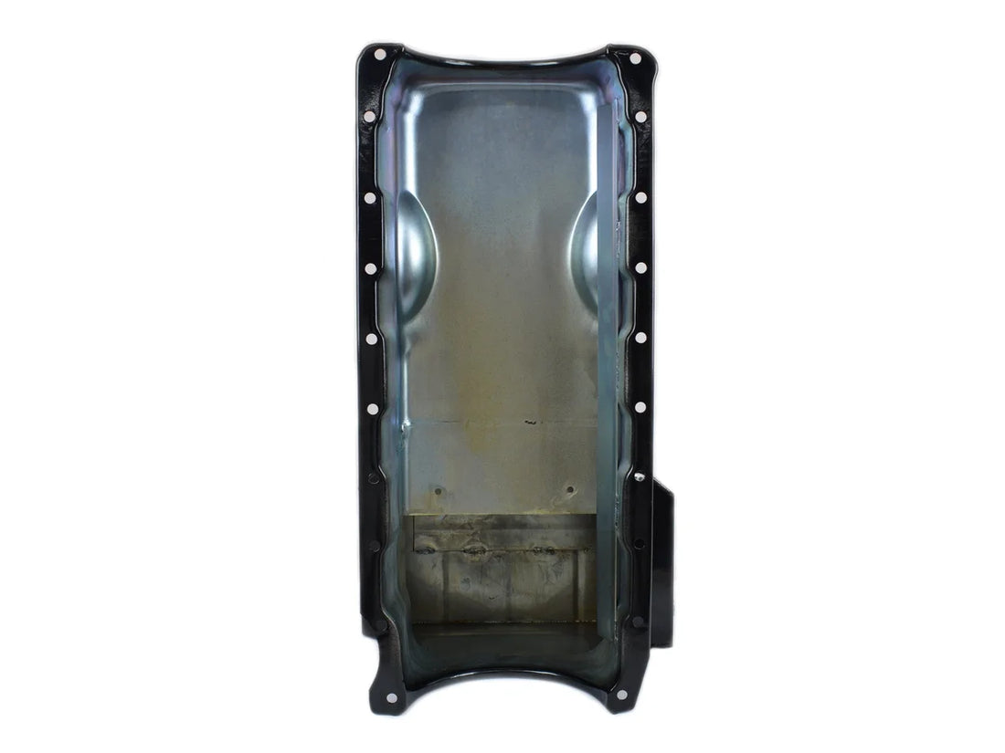 Canton Canton 15-350TBLK Oil Pan Big Block Chevy Early Chevelle Street Pan T Sump 15-350TBLK - Side View