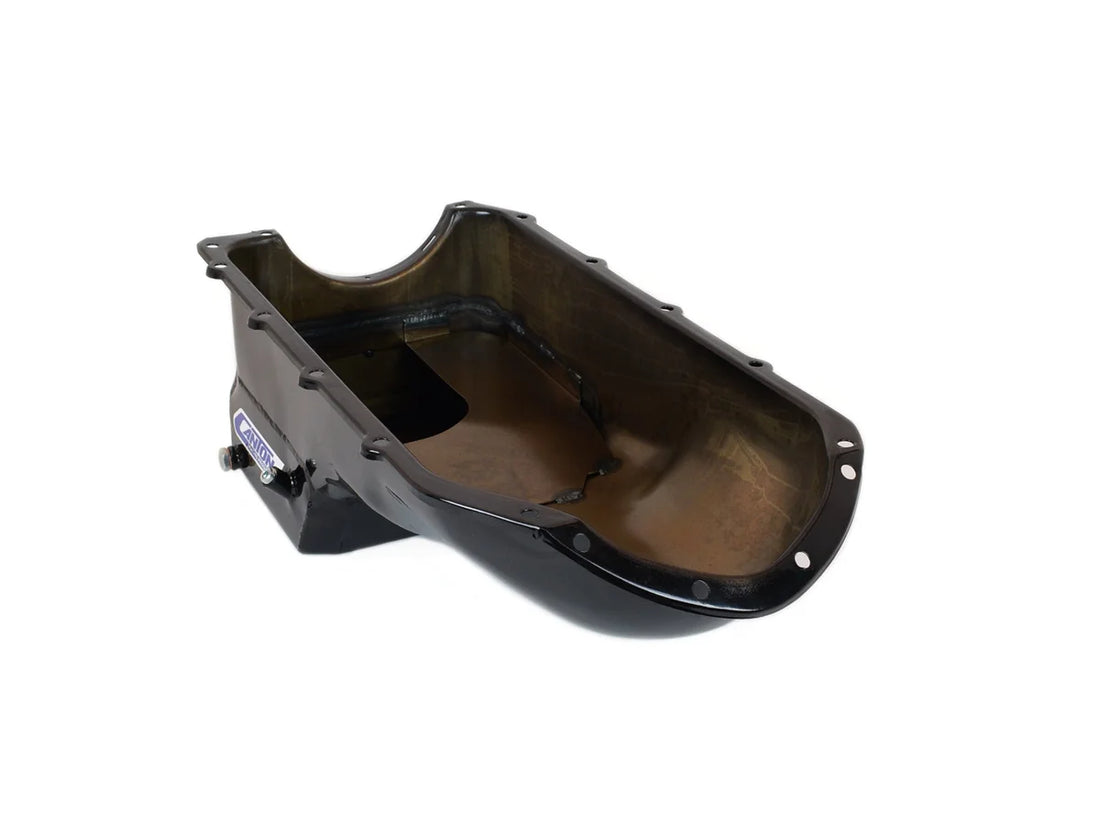 Canton Canton 15-400BLK Oil Pan For Pontiac 301-455 High Capacity Street 15-400BLK - Side View