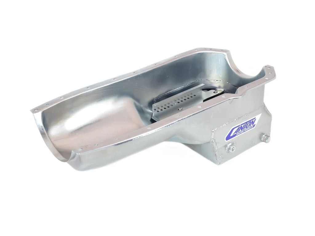 Canton Canton 15-502 Oil Pan Oldsmobile 307-455 Street Road and Drag Race Pan Baffled 15-502 - Side View