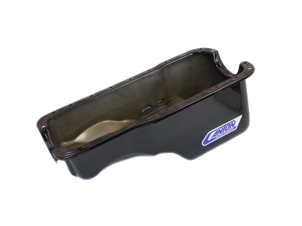 Canton Canton 15-600BLK Oil Pan For Ford 289-302 Stock Replacement Front Sump Pan 15-600BLK - Side View