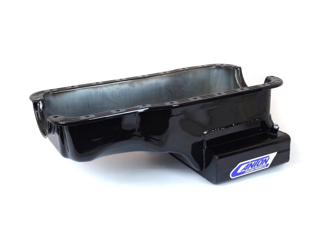 Canton Canton 15-610BLK Oil Pan For Ford 289-302 Front T Sump Street Pan 15-610BLK - Back View