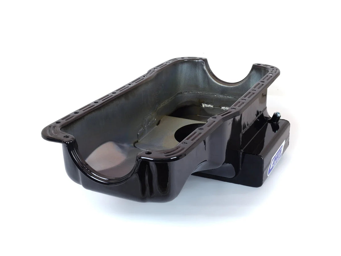 Canton Canton 15-610BLK Oil Pan For Ford 289-302 Front T Sump Street Pan 15-610BLK - Installation View