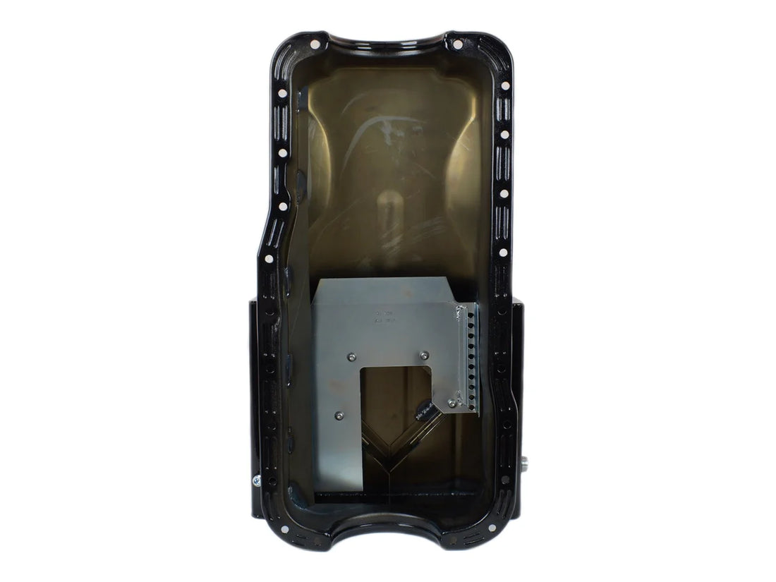 Canton Canton 15-630BLK Oil Pan For Ford 289-302 Front Sump Road Race Pan 15-630BLK - Side View