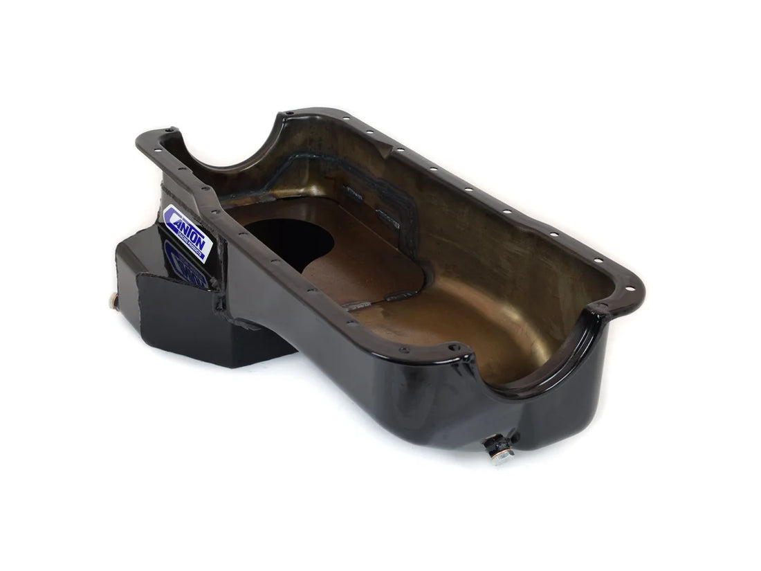 Canton Canton 15-640BLK Oil Pan For Ford 289-302 Fox Body Mustang Rear T Sump Street 15-640BLK - Installation View
