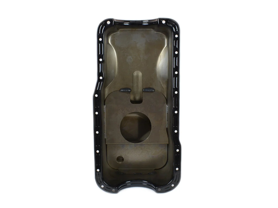 Canton Canton 15-650BLK Oil Pan For Ford 351W Stock Replacement Front Sump Pan Unplated 15-650BLK - Side View