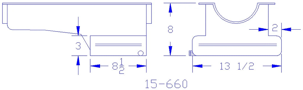 Canton Canton 15-660 Oil Pan For Ford 351W For Front T Sump Street Road Race Pan 15-660 - Additional View 5