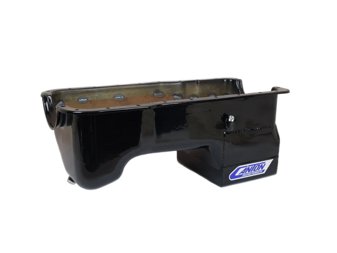 Canton Canton 15-670BLK Oil Pan For Ford 351W Fox Body Mustang Deep Rear Sump Pan 15-670BLK - Installation View