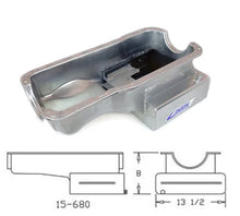 Load image into Gallery viewer, Canton Canton 15-680 Oil Pan For Ford 351W Front Sump Road Race Pan 15-680 - Side View