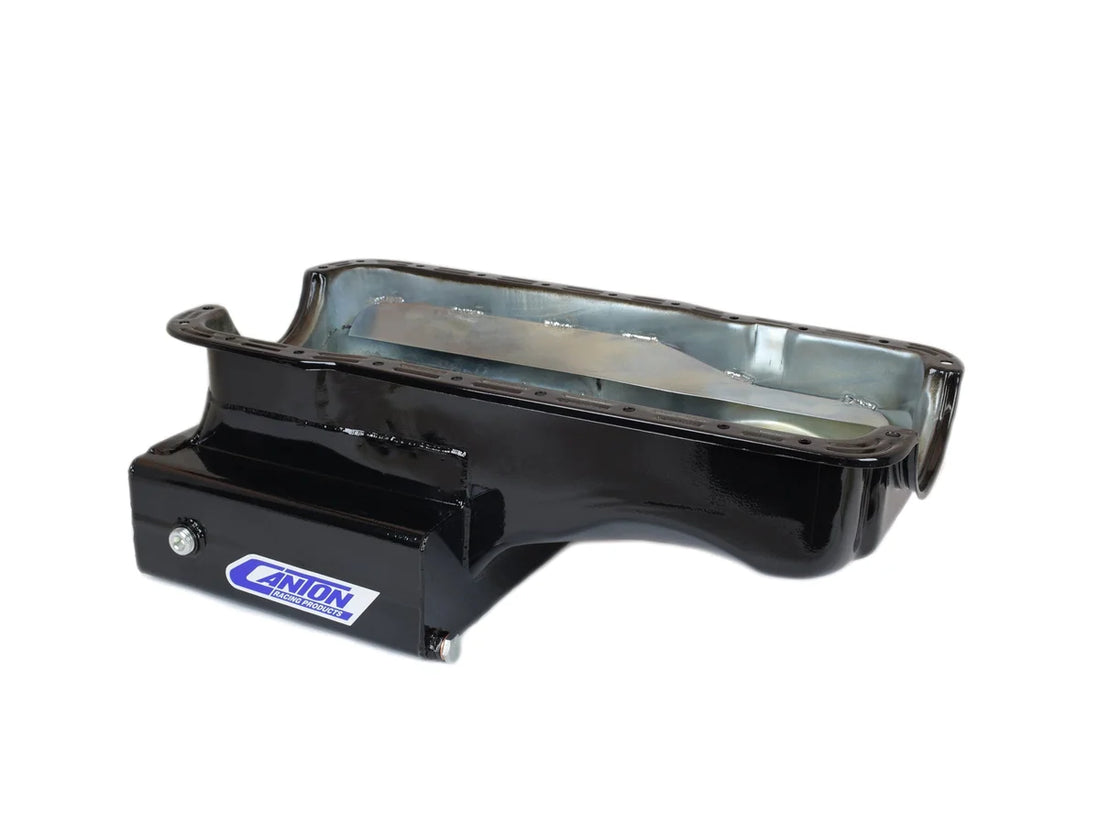 Canton Canton 15-680BLK Oil Pan For Ford 351W Front Sump Road Race Pan 15-680BLK - Installation View