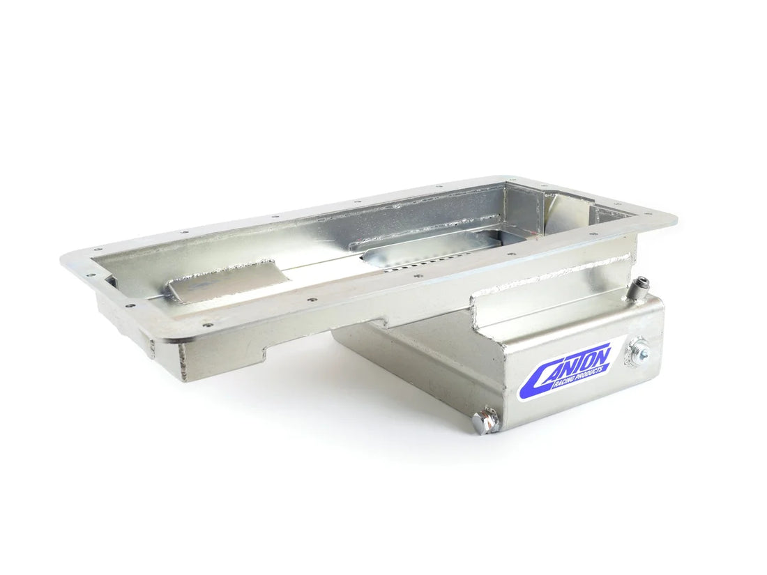Canton Canton 15-738 Oil Pan For Ford 5.0 Coyote Road Race Front T Sump Pan 15-738 - Back View