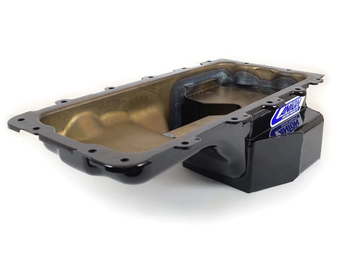 Canton Canton 15-780BLK Oil Pan For Ford 4.6L 5.4L Street Rear T Sump Pan Black 15-780BLK - Back View