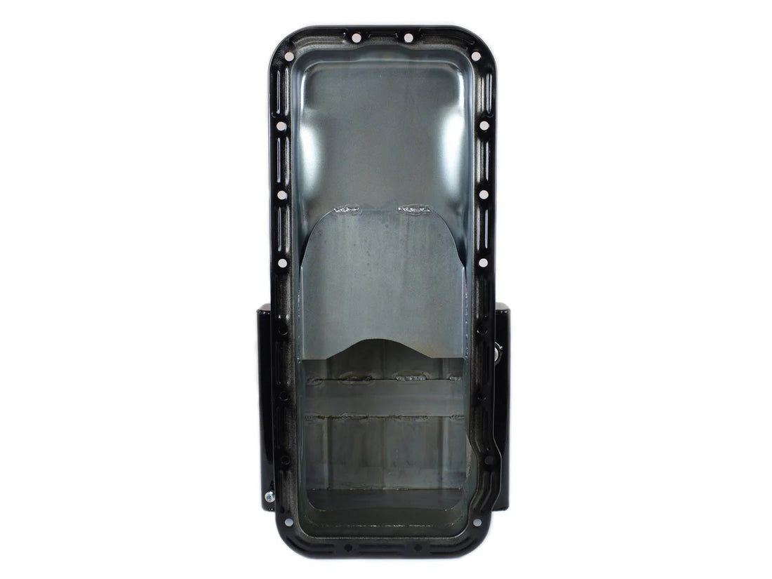 Canton Canton 15-810BLK Oil Pan Ford 332-428 FE High Capacity Front T Sump Street Pan 15-810BLK - Side View
