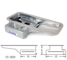 Load image into Gallery viewer, Canton Canton 15-820 Oil Pan For Ford 332-428 FE Front T Sump Road Race Pan 15-820 - Side View