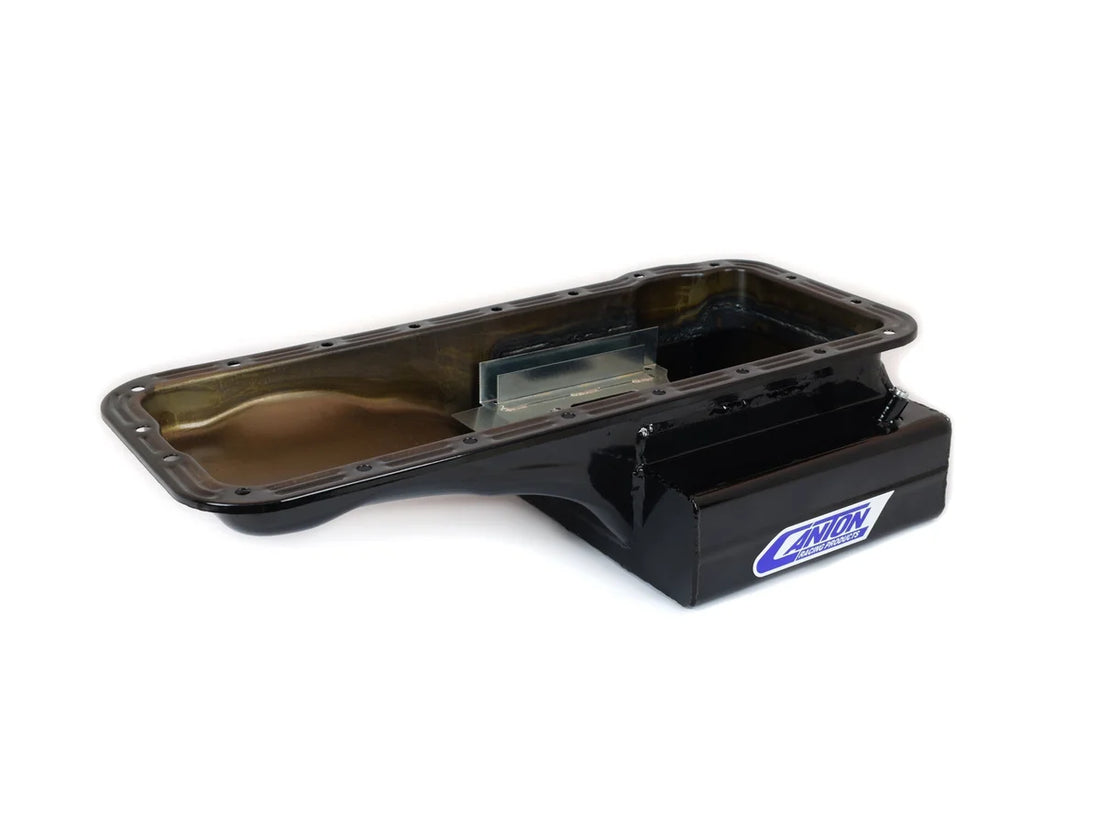 Canton Canton 15-820BLK Oil Pan For Ford 332-428 FE Front T Sump Road Race Pan 15-820BLK - Installation View