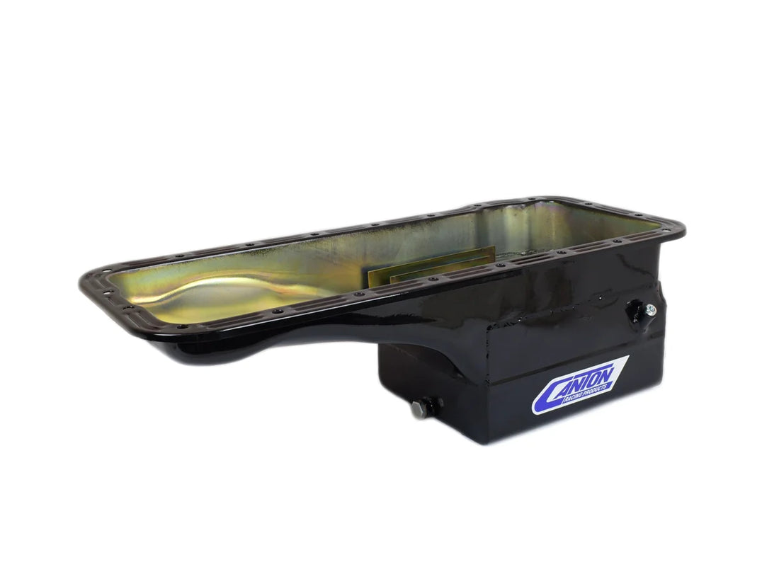 Canton Canton 15-850BLK Oil Pan For Ford 332-428 FE Deep Front Sump Street Pan 15-850BLK - Side View