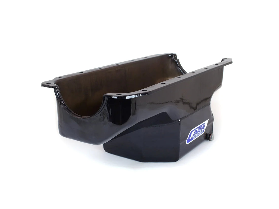 Canton Canton 15-910BLK Oil Pan For 360 Small Block Mopar Street and Strip Pan 15-910BLK - Side View