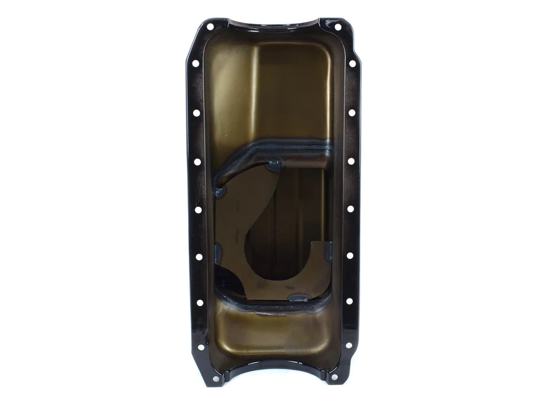 Canton Canton 15-910BLK Oil Pan For 360 Small Block Mopar Street and Strip Pan 15-910BLK - Back View