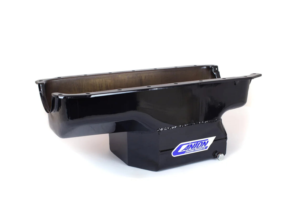 Canton Canton 15-910BLK Oil Pan For 360 Small Block Mopar Street and Strip Pan 15-910BLK - Installation View