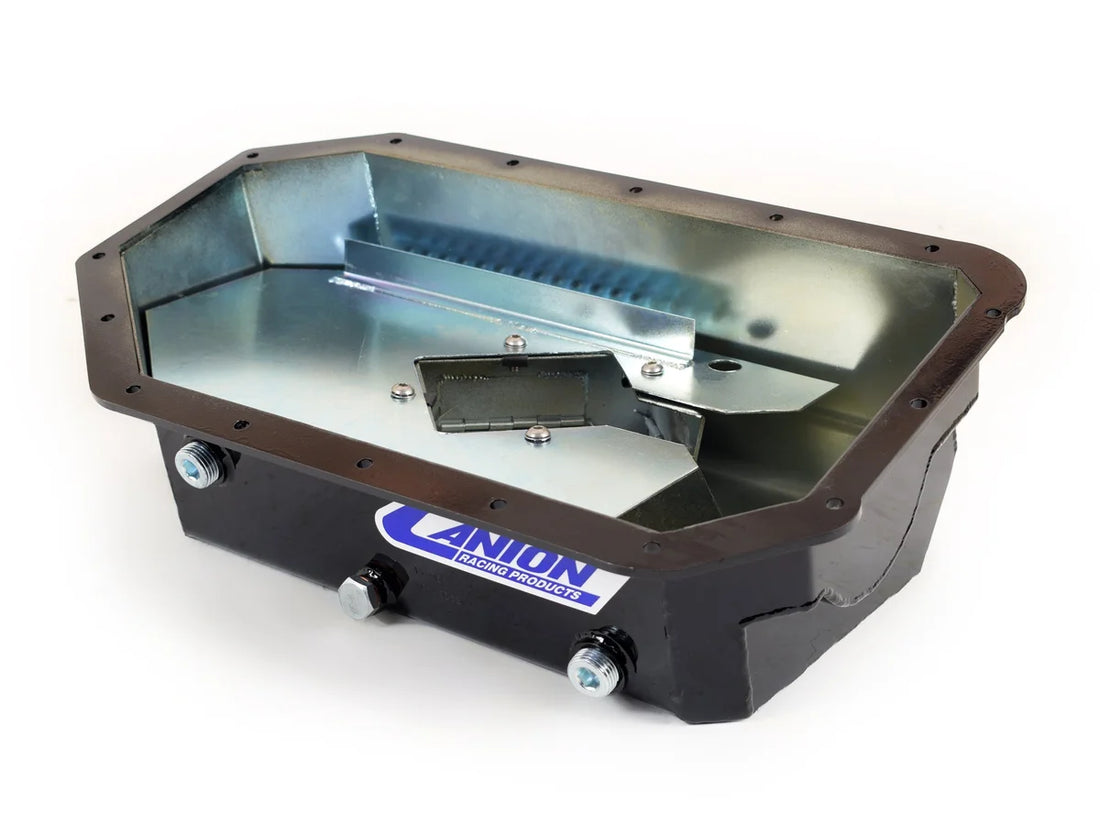 Canton Canton 15-964BLK Oil Pan For Honda K Series Drag Race and Road Race Pan 15-964BLK - Side View