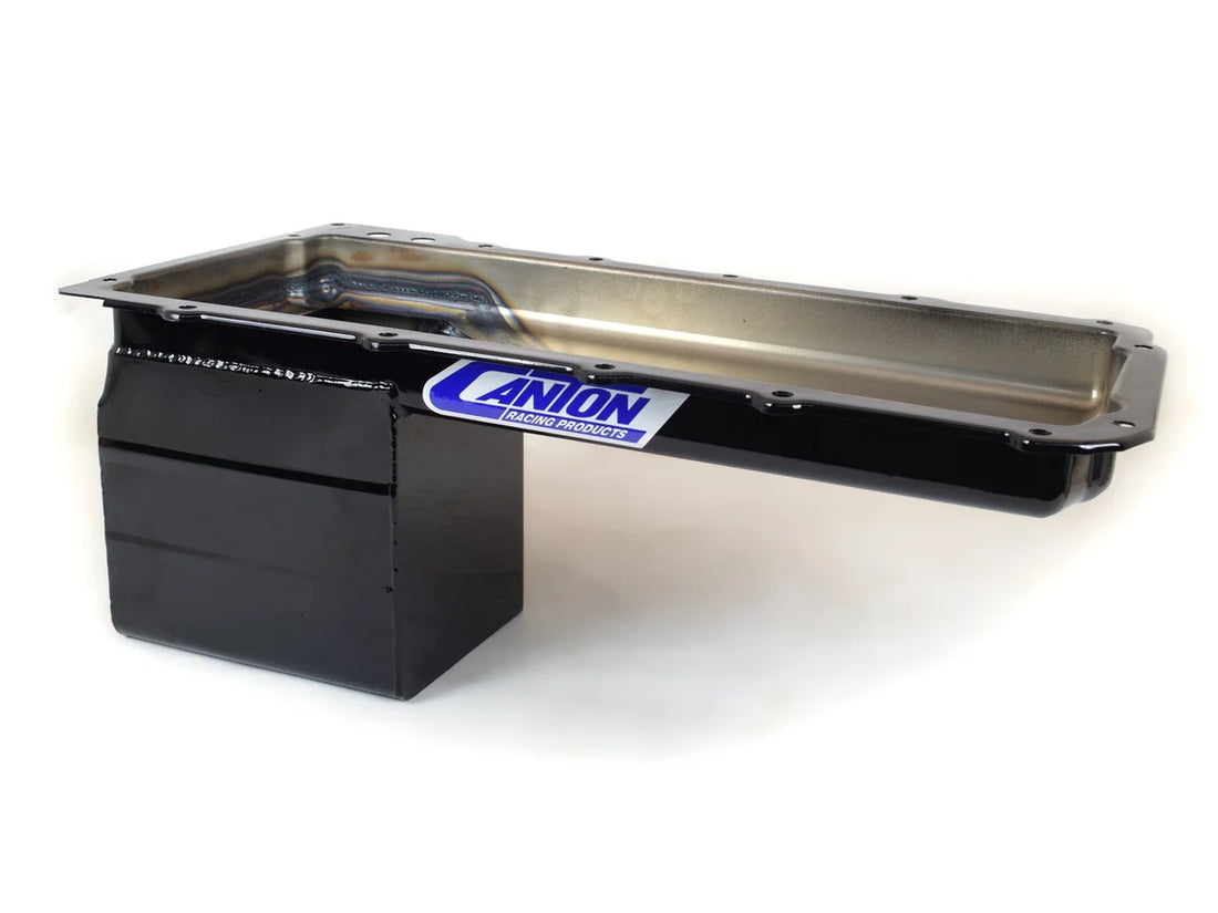 Canton Canton 16-278 Oil Pan For LS Chevy S10 Truck Conversion Black Powder Coat 16-278 - Installation View