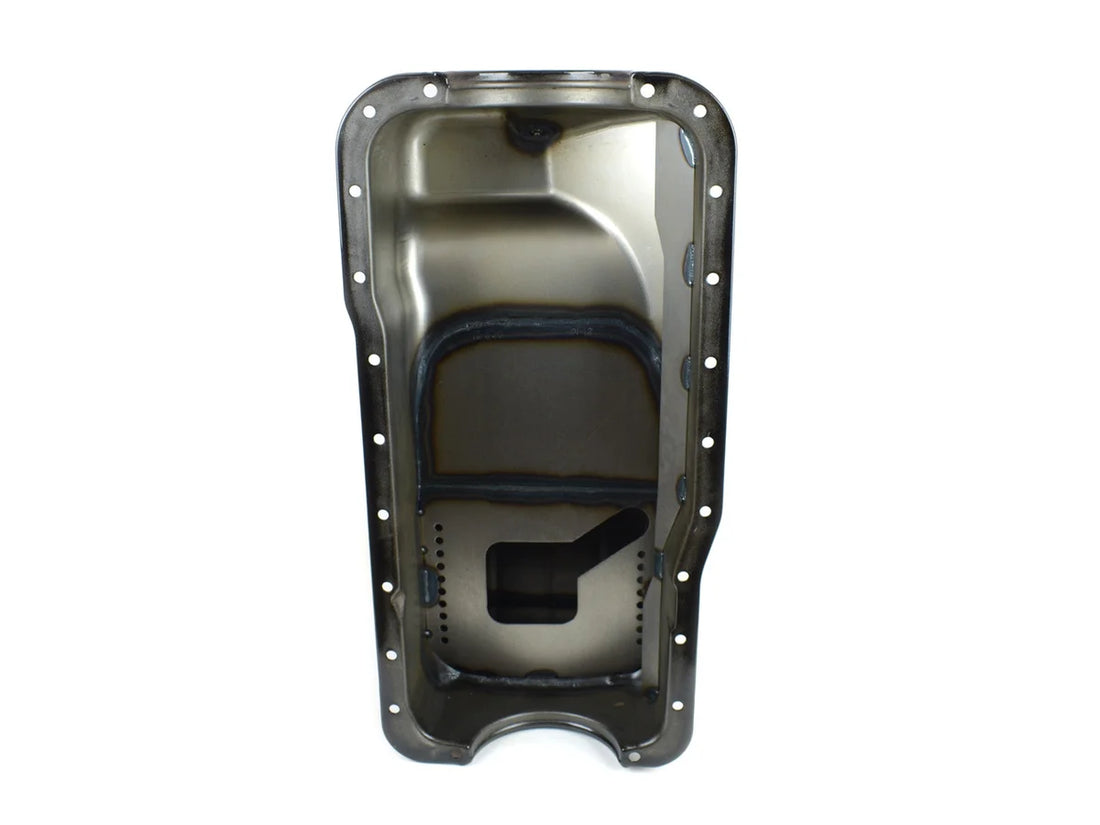 Canton Canton 16-620 Oil Pan 302 Ford 66-77 Bronco Rear Sump Oil Pan Black Powder Coat 16-620 - Back View