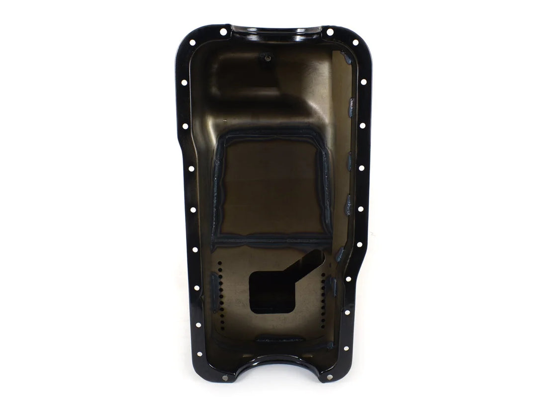 Canton Canton 16-670 Oil Pan 351W Ford 66-77 Bronco Rear Sump Oil Pan Black Powder Coat 16-670 - Installation View