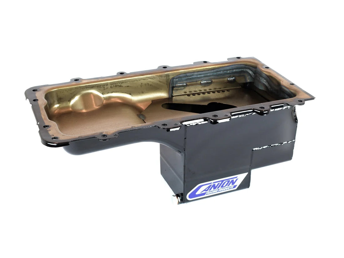Canton Canton 16-780 Oil Pan 4.6L 5.4L Modular Ford Rear Sump Truck Oil Pan Black 16-780 - Side View